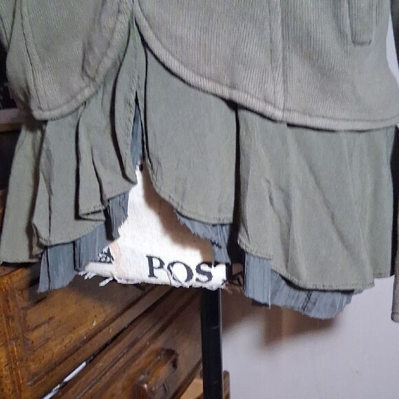 Free People Olive Green Women's Jacket Size 10 - Picture 11 of 14